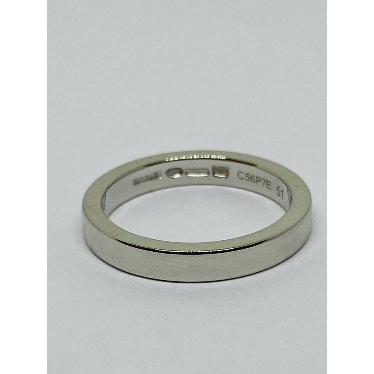 Bvlgari "MarryMe" Platinum Wedding Ring Size 5.5 (51) 2.7mm wide 6 gram
