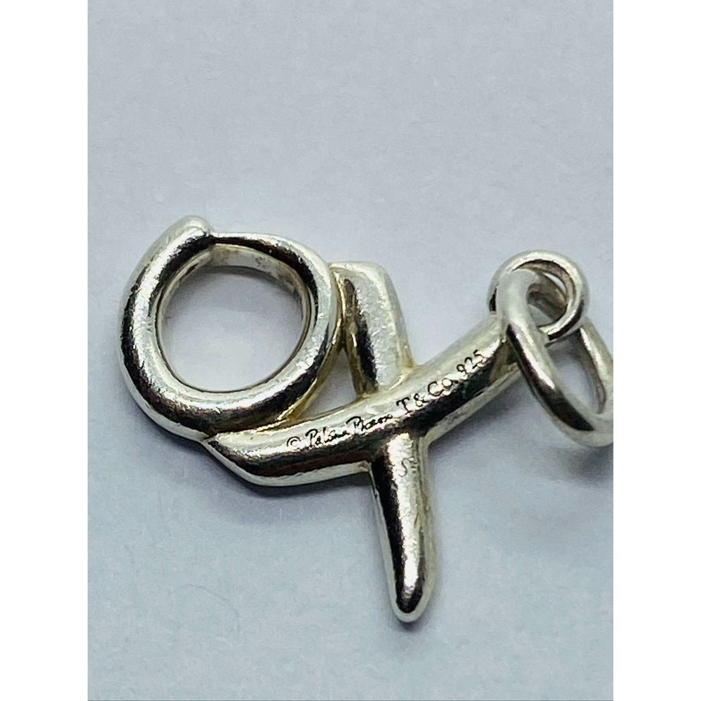 Tiffany & Co Rare Sterling Paloma Picasso XO Pendant Sterling Silver 925