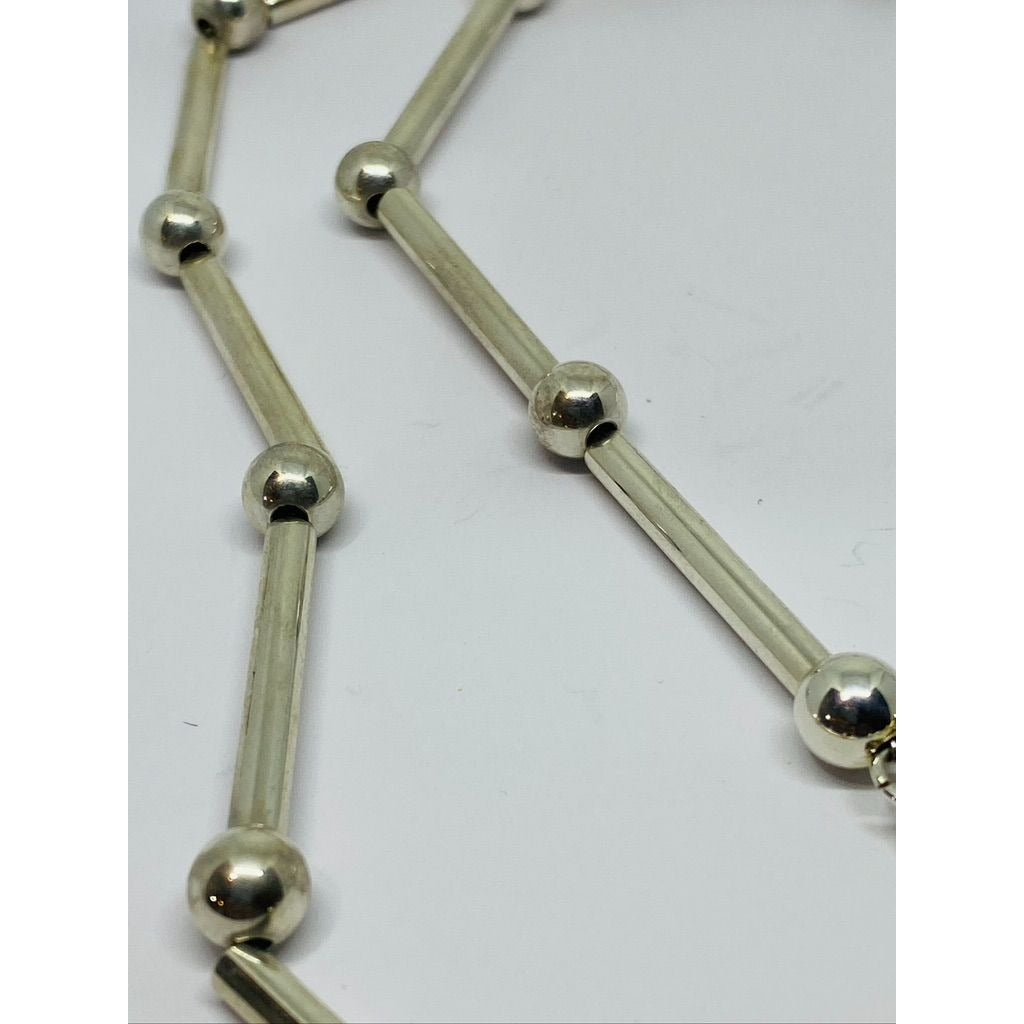 Tiffany & Co Bar bead Necklace Retired 26"