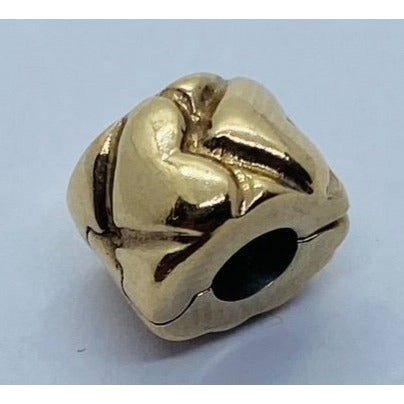 Pandora 14K Heart Spacer Charm Stopper