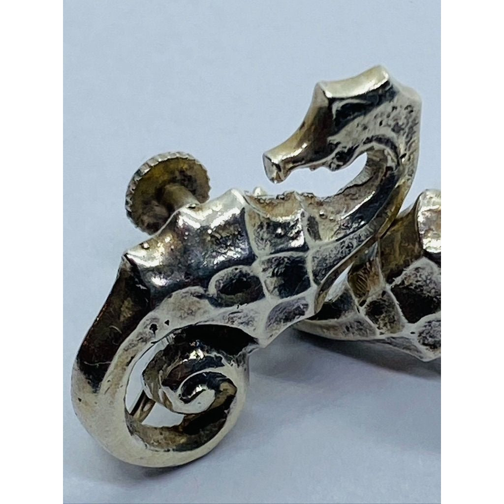 Rare Tiffany & Co Sterling Silver 925 Seahorse Earrings 24MM