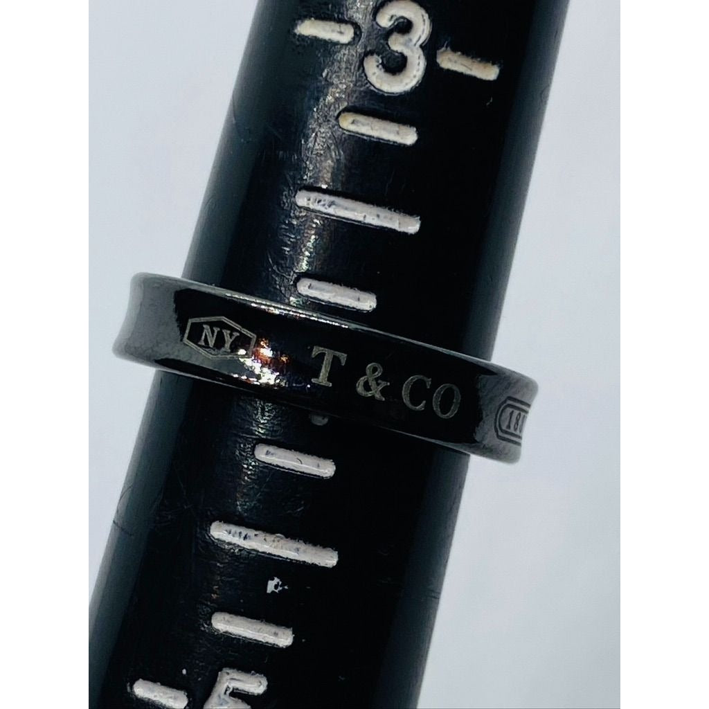 Tiffany & Co Titanium 1837 Narrow Band Size 4