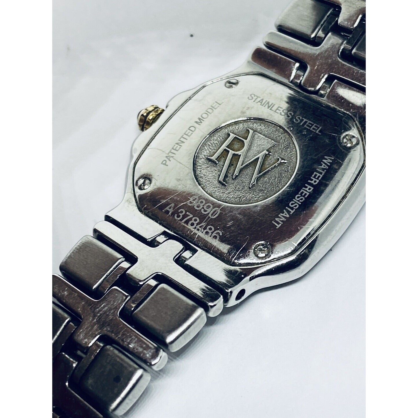 Raymond Weil Parsifal 9890 Ladies Quartz Watch 18K Gold/SS White Dial 27mm 6”
