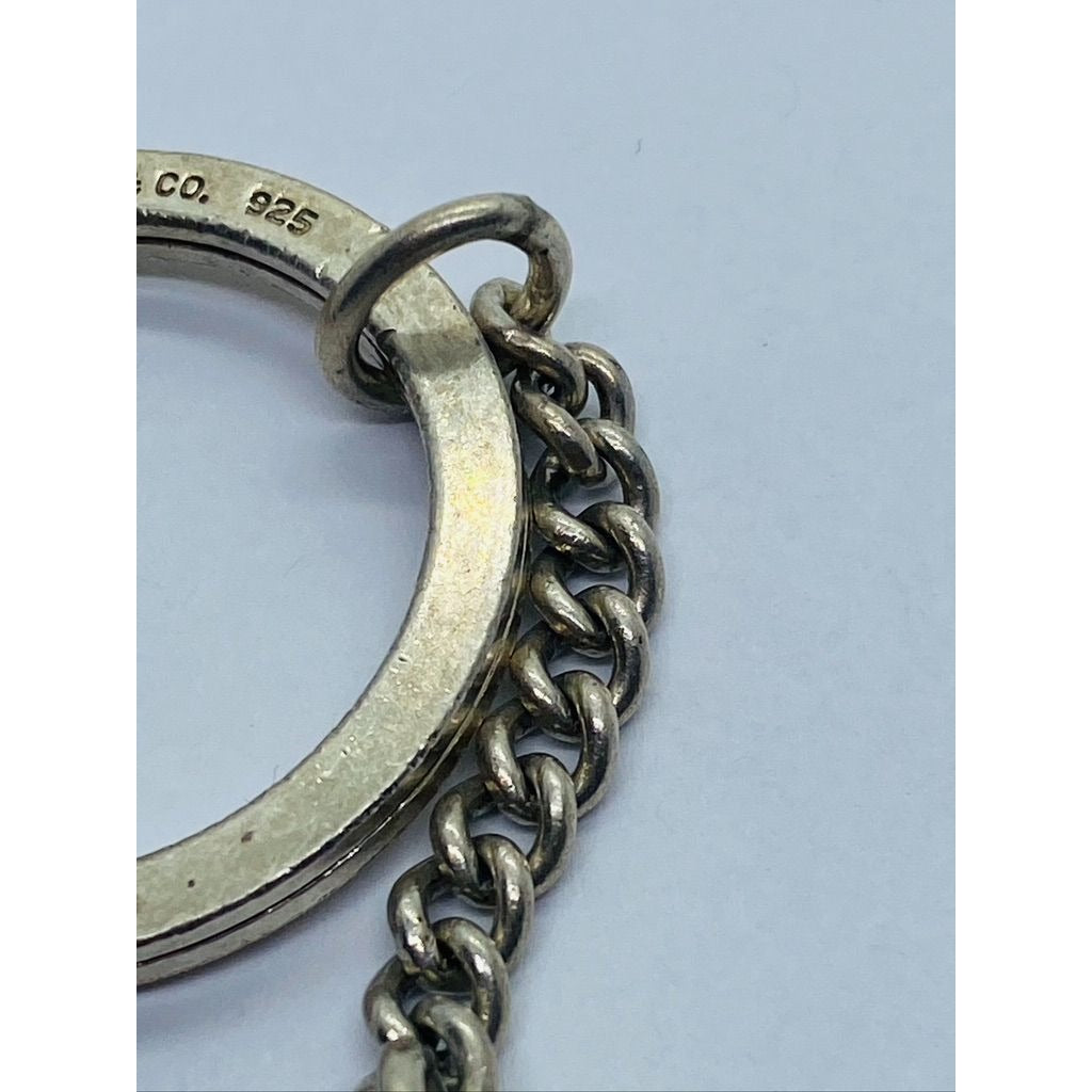 TIFFANY & Co Sterling Silver 925 Nautical Boat Flag Enamel Keychain READ