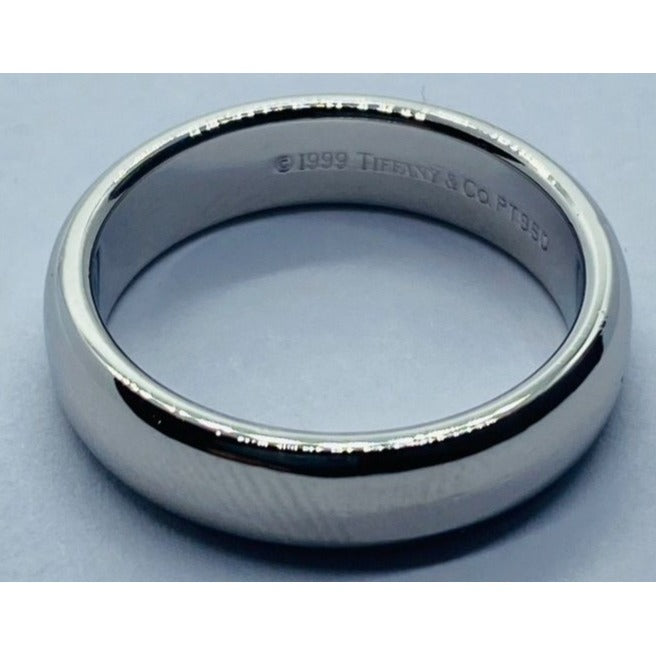 Tiffany & Co 950 Platinum Wedding Band 950PT 1999 Size 4.75