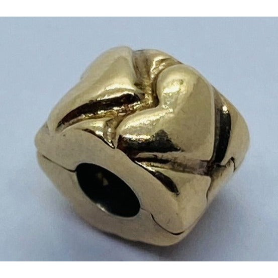 Pandora 14K Heart Spacer Charm Stopper