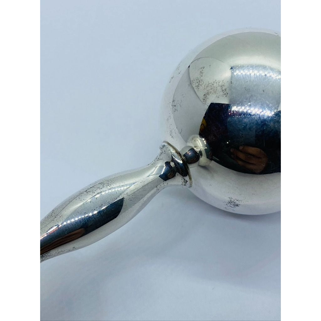 Tiffany & Co. Vintage silver baby rattle 5" From end To End