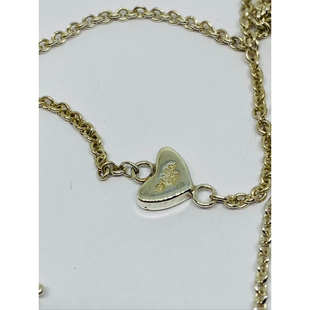 Genuine Tiffany & co Drop Lariat Multi Heart Sterling silver necklace