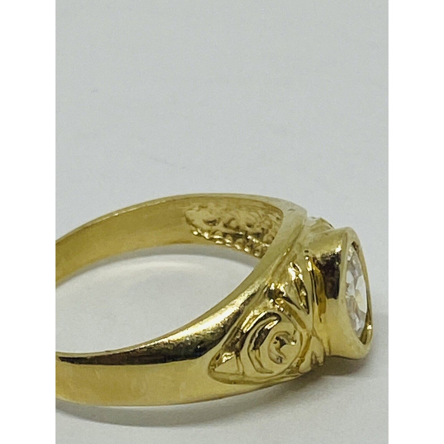 Children's 14K Yellow Gold With CZ Stone Kids Ring Baby Size 4.25