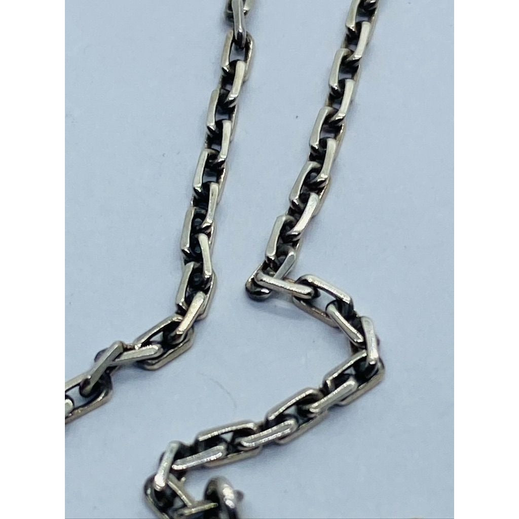 Tiffany & Co LOVE Cube Necklace Pendant Charm 17.75 Chain Silver ERA