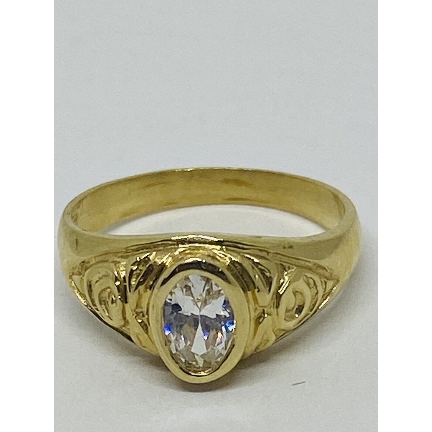 Children's 14K Yellow Gold With CZ Stone Kids Ring Baby Size 4.25