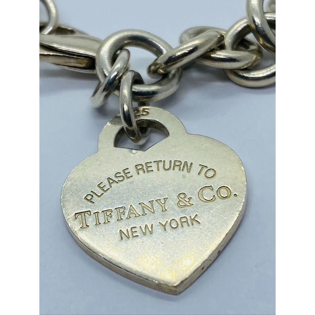 Tiffany & Co Please Return To Tiffany Heart Bracelet 7.75"