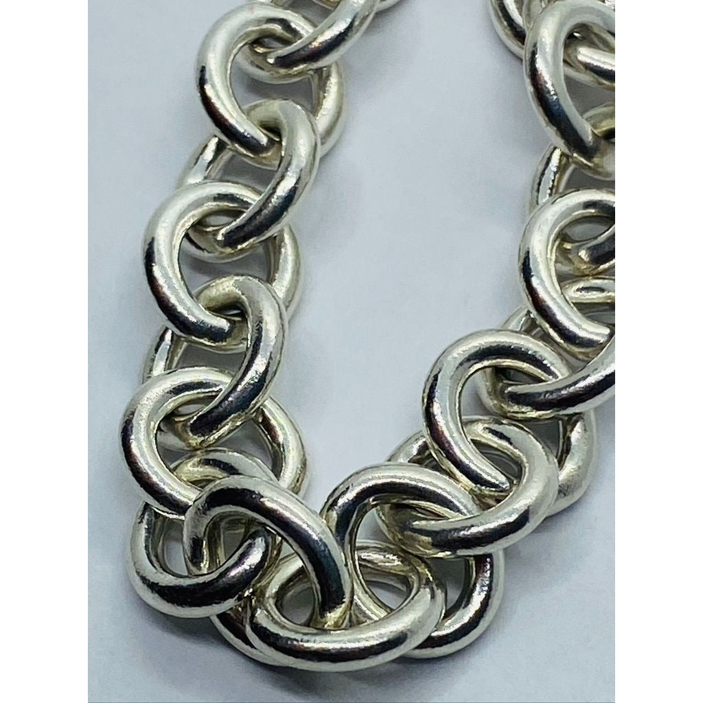 Tiffany & Co New York 17" Toggle 8x7MM Links Sterling Silver 925