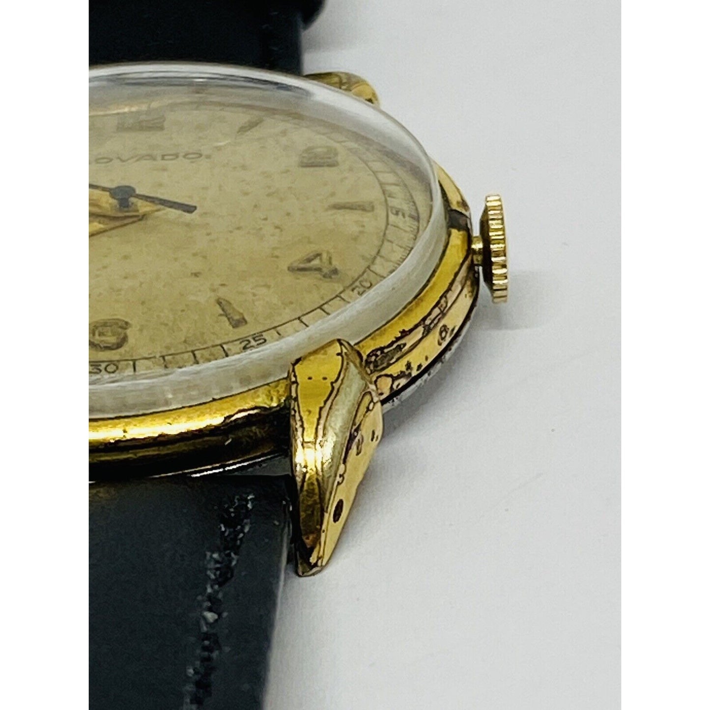 VINTAGE MOVADO FACTORY ORIGINAL DIAL LARGE MANUAL WIND CAL 333 35MM CASE READ!!