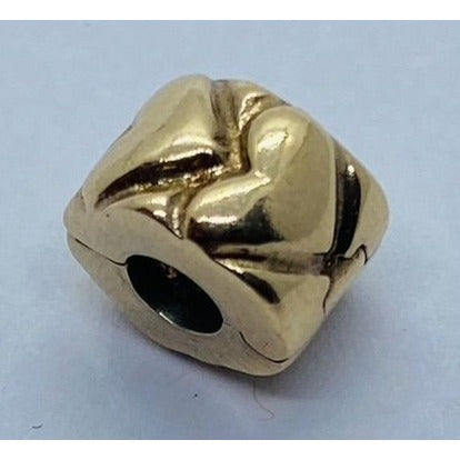 Pandora 14K Heart Spacer Charm Stopper