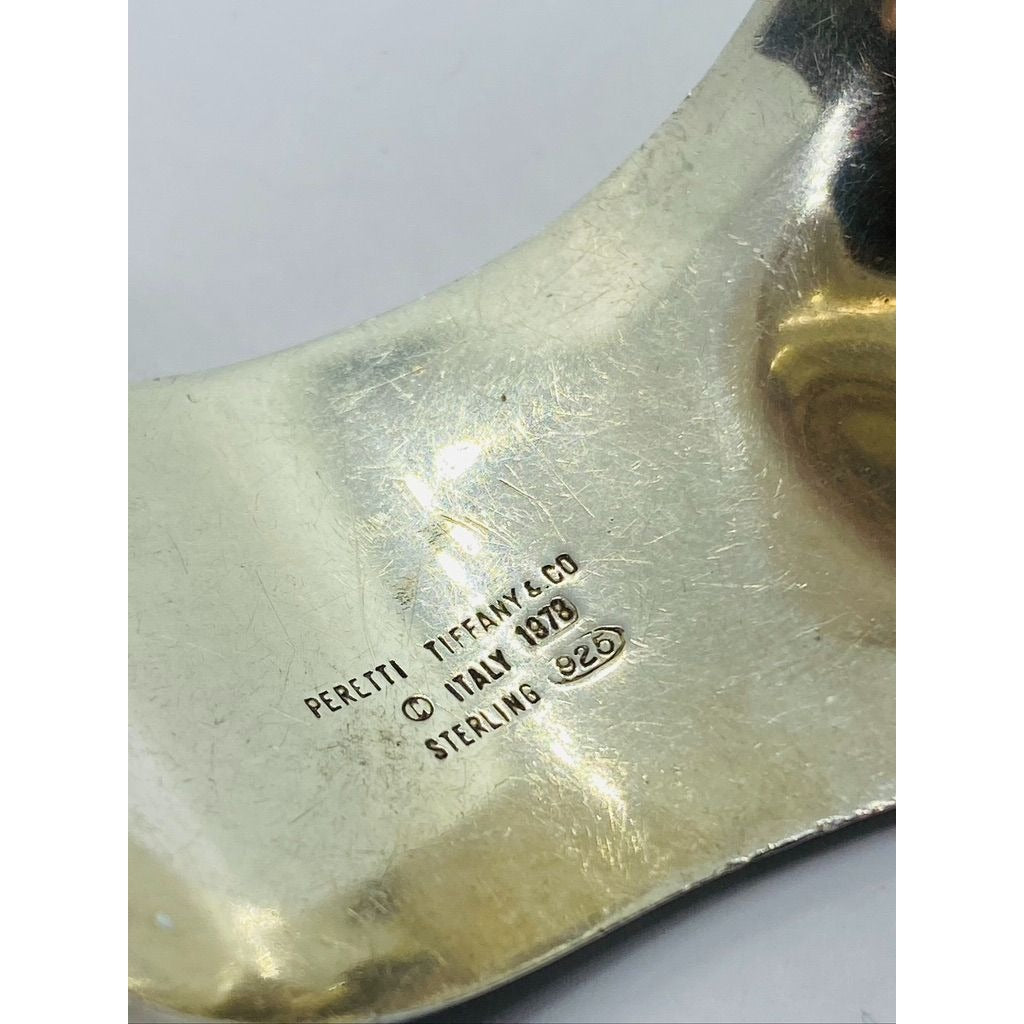 1978 Tiffany & Co 925 Sterling Silver Peretti Right Bone Cuff Motif Bracelet