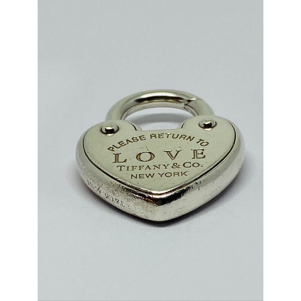 Tiffany & Co. Sterling Silver 'Return To Tiffany LOVE Heart Padlock Pendant