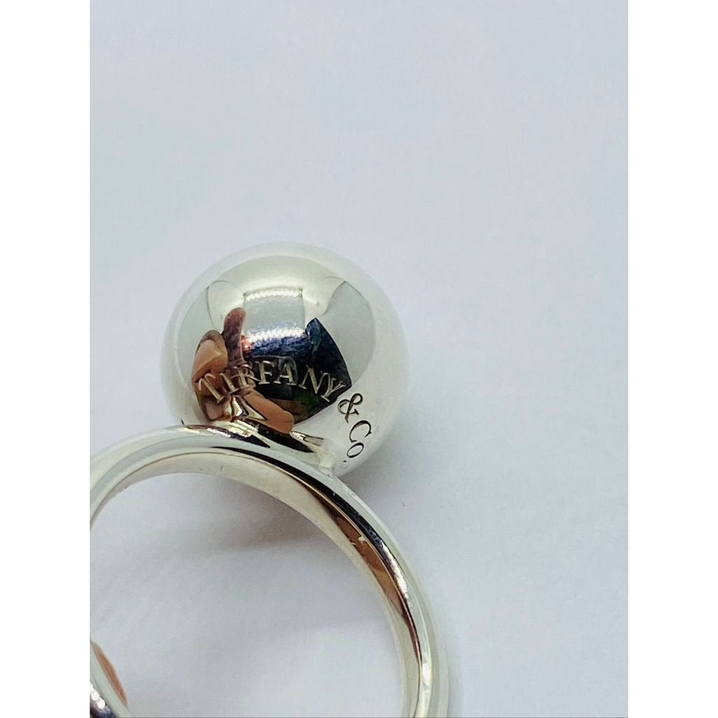 Tiffany & Co 925 Sterling Silver 12mm Hardwear Ring Size 5.5