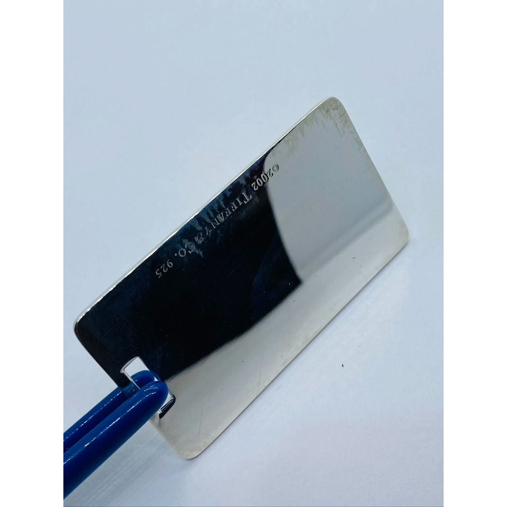 Genuine Tiffany & Co. 1837 Sterling Silver Luggage Tag 64x38MM
