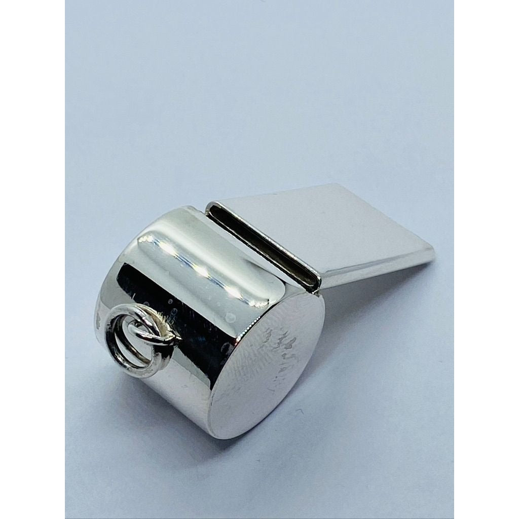 Rare Tiffany & Co Sterling Silver Whistle Charm Pendant in Tiffany RETIRED