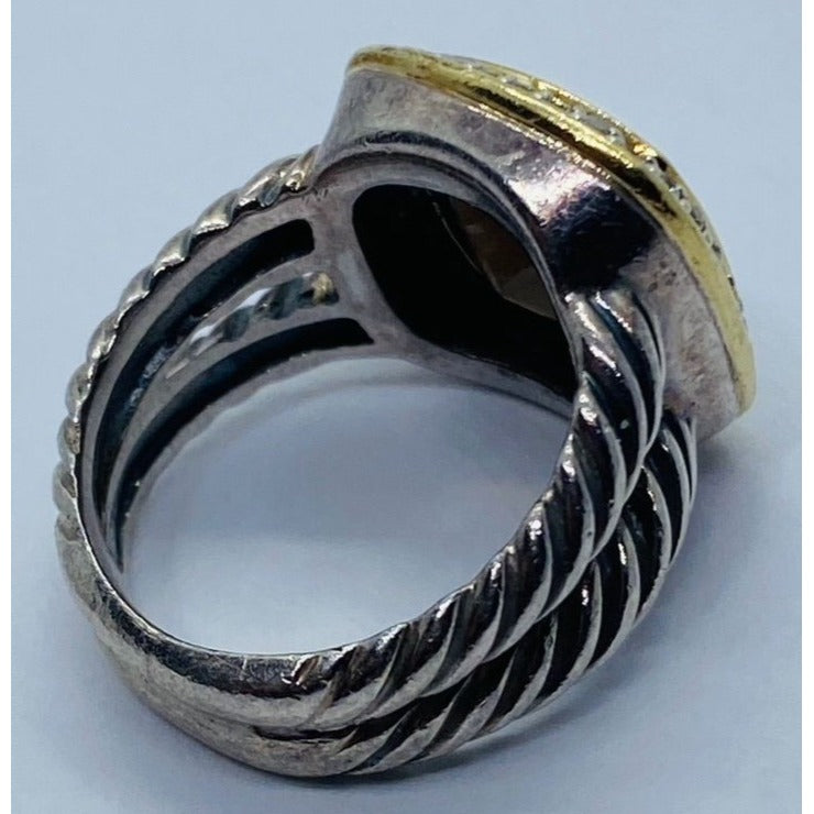 David Yurman Smokey Topaz Sterling 925 18K 750 Albion