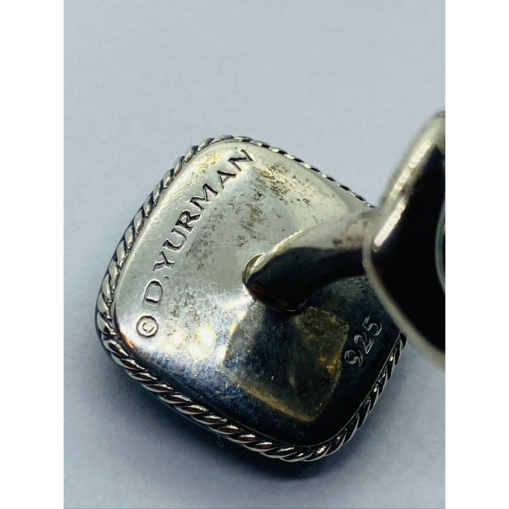 David Yurman Streamline Cuff Links Hematite Sterling Silver