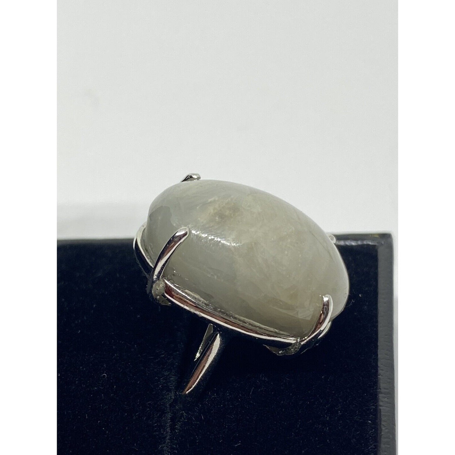 Huge 52.40ct Gray Star Sapphire 14K Gold Oval Cocktail Ring 16.85x22.84mm Stone