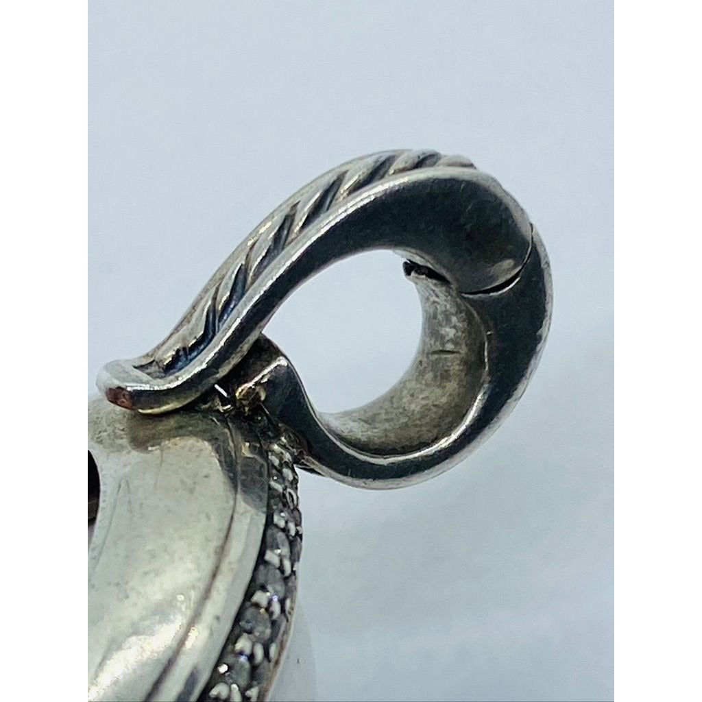 David Yurman White Agate Diamond Enhancer 39mm