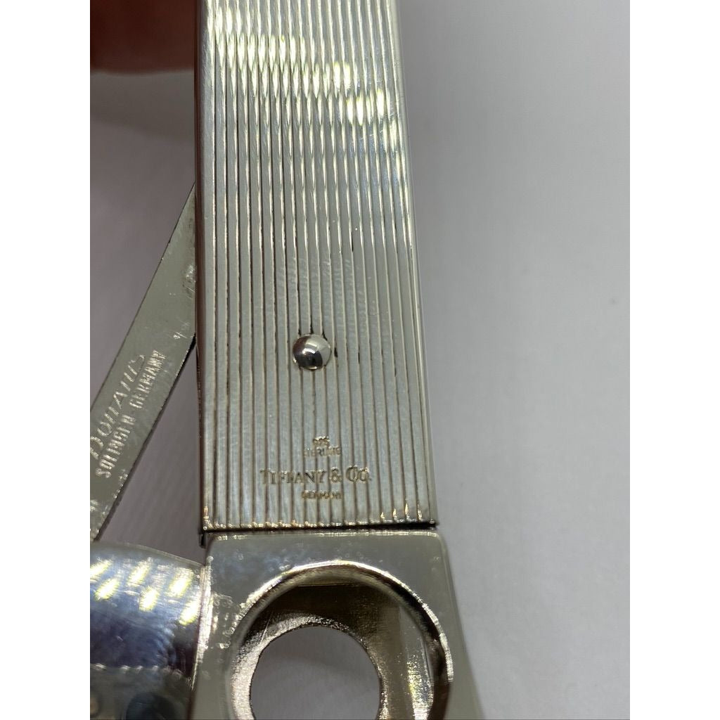 Tiffany & Co Sterling Silver Cigar Cutter Germany 6" 117.2 Grams