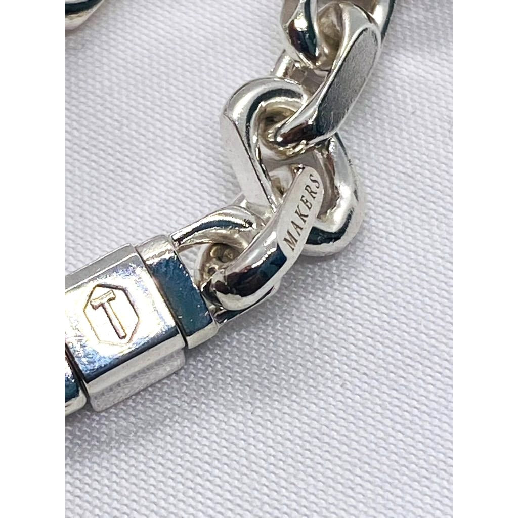 Tiffany & Co Makers Sterling Silver 925 18K 750 Bracelet 7.5"
