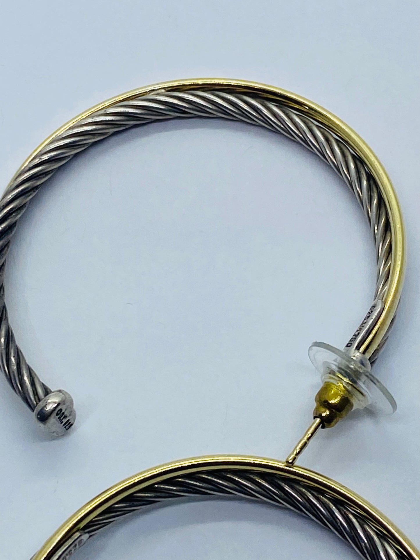 David Yurman Crossover Collection XL Hoop (44MM) Earrings Yellow Gold