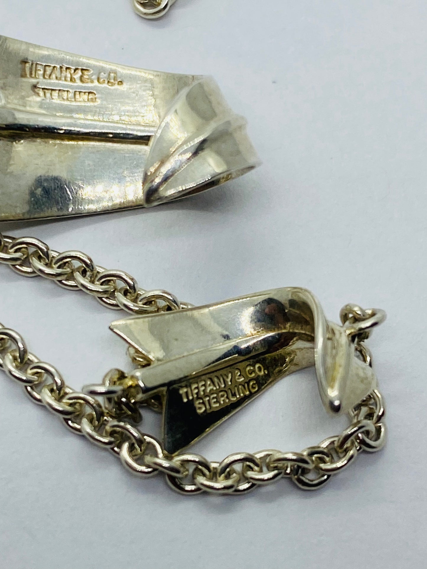Tiffany & Co. Angela Cummings Sterling Curved Arrow Necklace And Bracelet Set