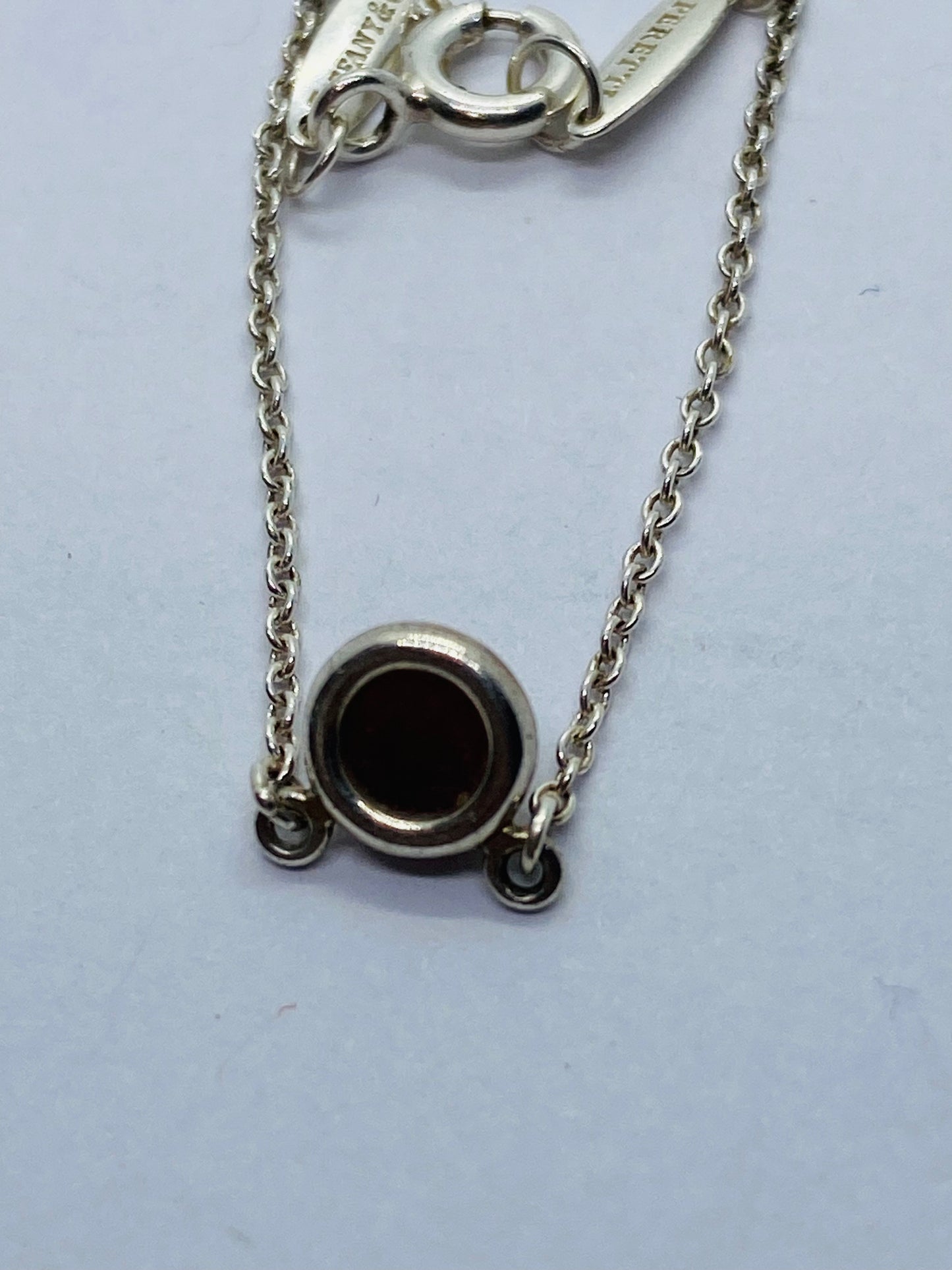 Tiffany & Co. Rhodonite Colors by the Yard Necklace 16” Elsa Peretti Silver