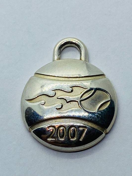 TIFFANY & CO STERLING SILVER US OPEN TENNIS 2007 TAG CHARM OR PENDANT