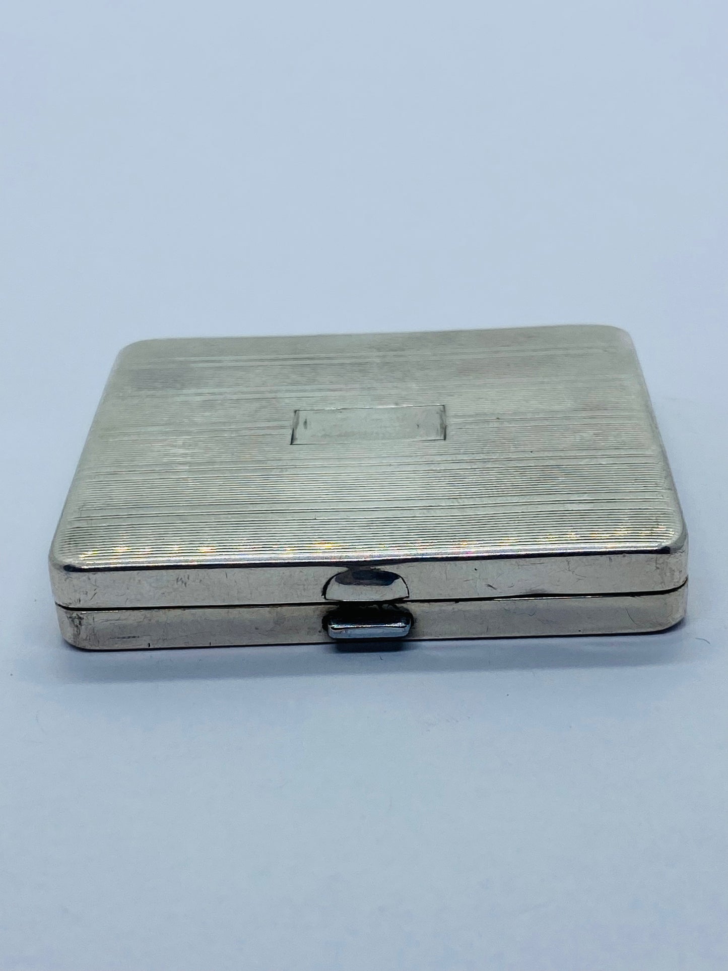 Tiffany & Co Vintage Sterling Silver Compact Makeup Powder Case 2 X 1 6/8” Rare