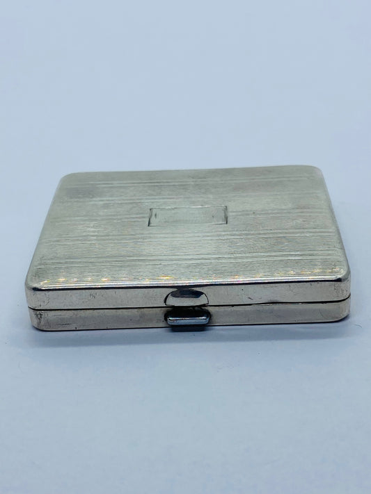 Tiffany & Co Vintage Sterling Silver Compact Makeup Powder Case 2 X 1 6/8” Rare