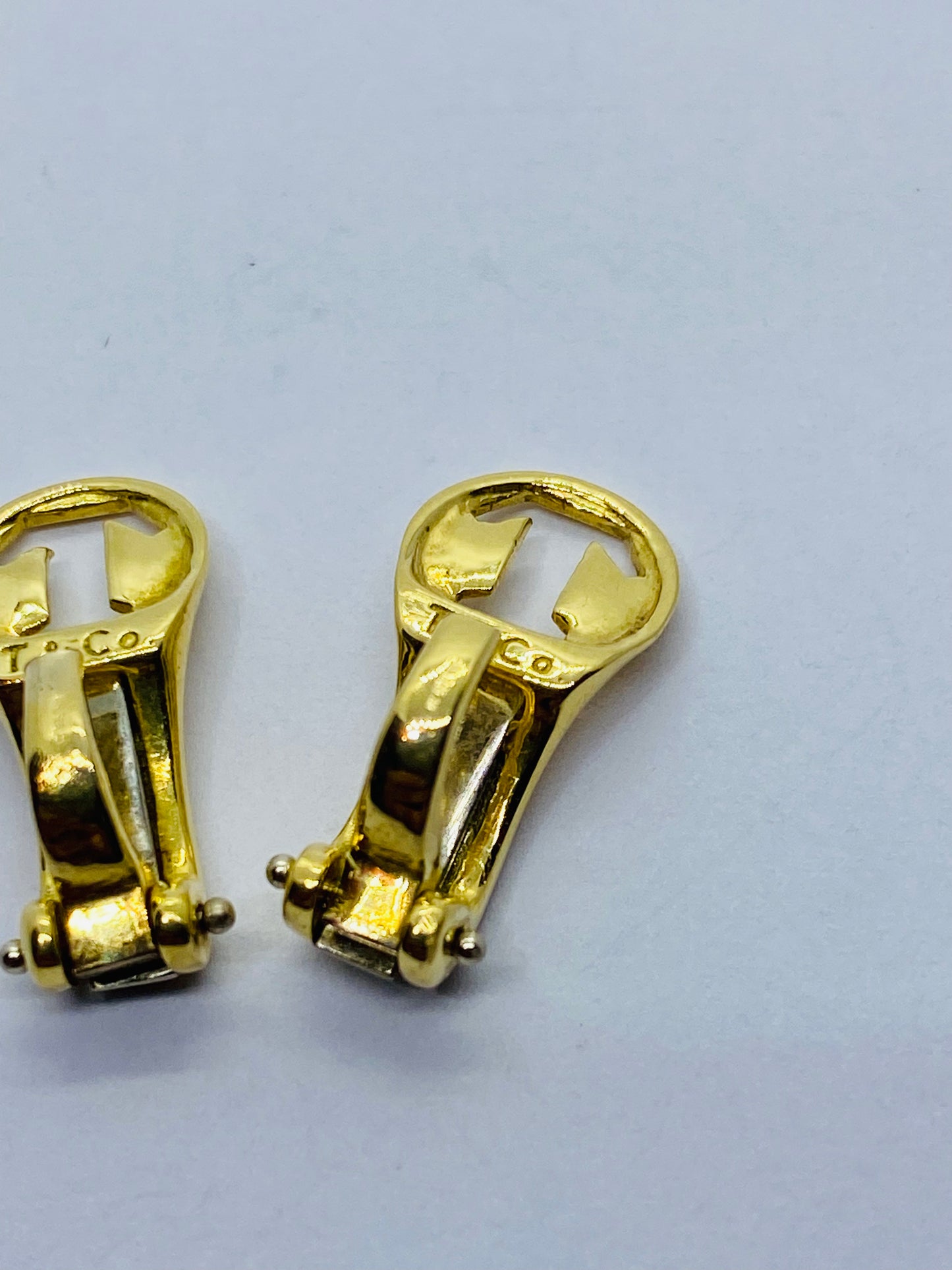 Authentic TIFFANY&CO 18K Yellow Gold Clip-On Backs. PLEASE READ! 4.3 Grams