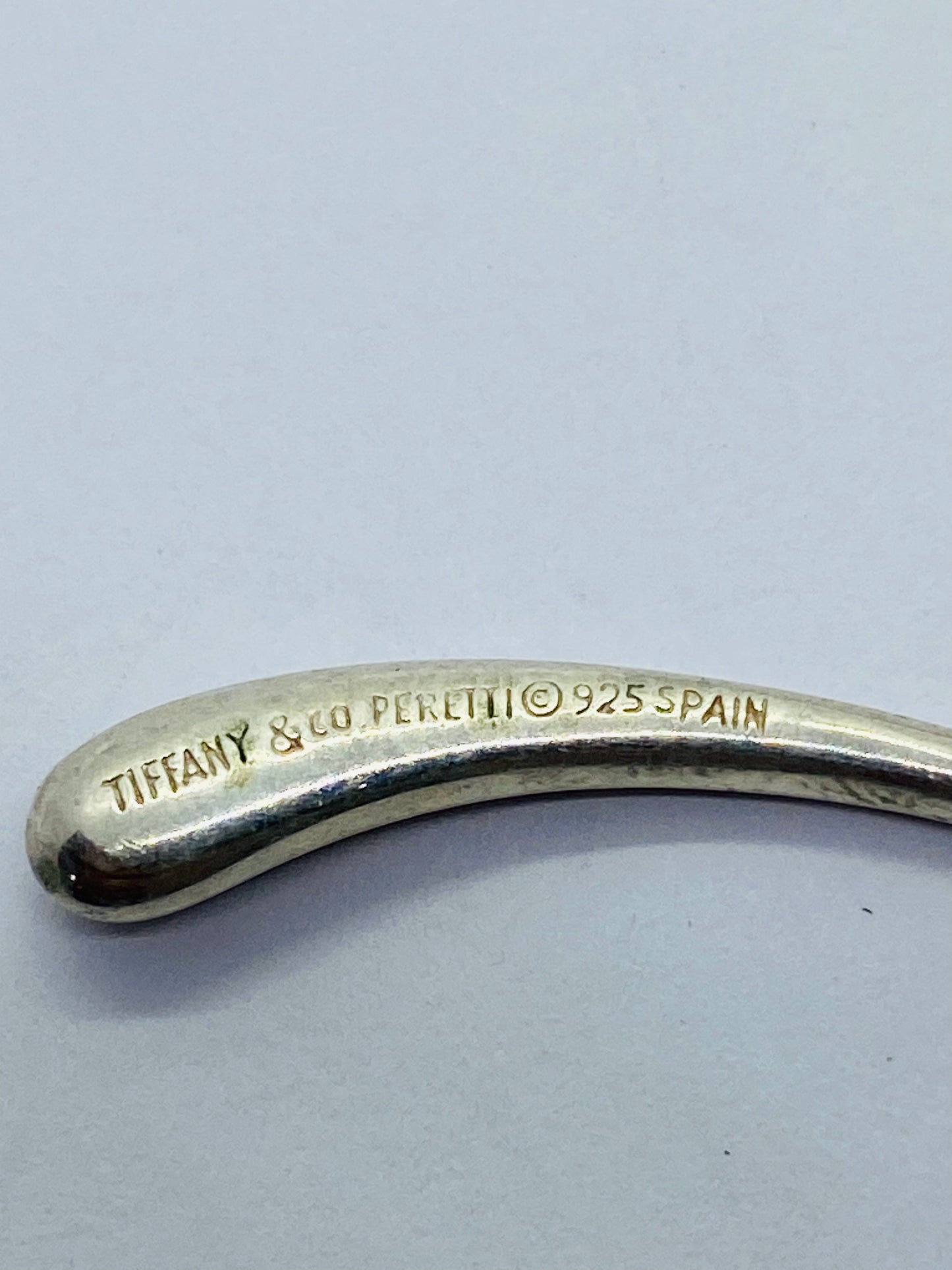 Tiffany & Co Silver RARE Peretti Teardrop Tear Drop Elongated Dangle Earrings read