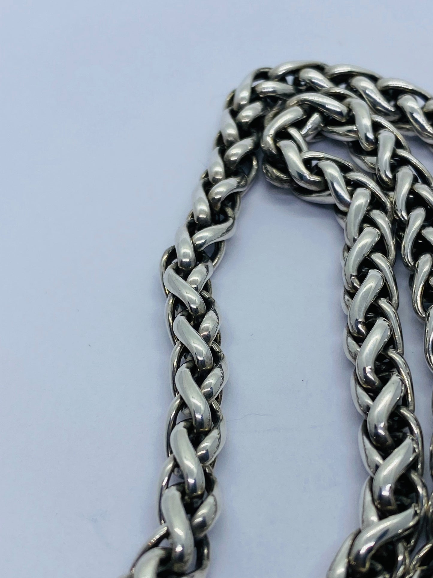 Authentic DAVID YURMAN 18" WHEAT NECKLACE WITH 585 14K Yellow GOLD 6mm