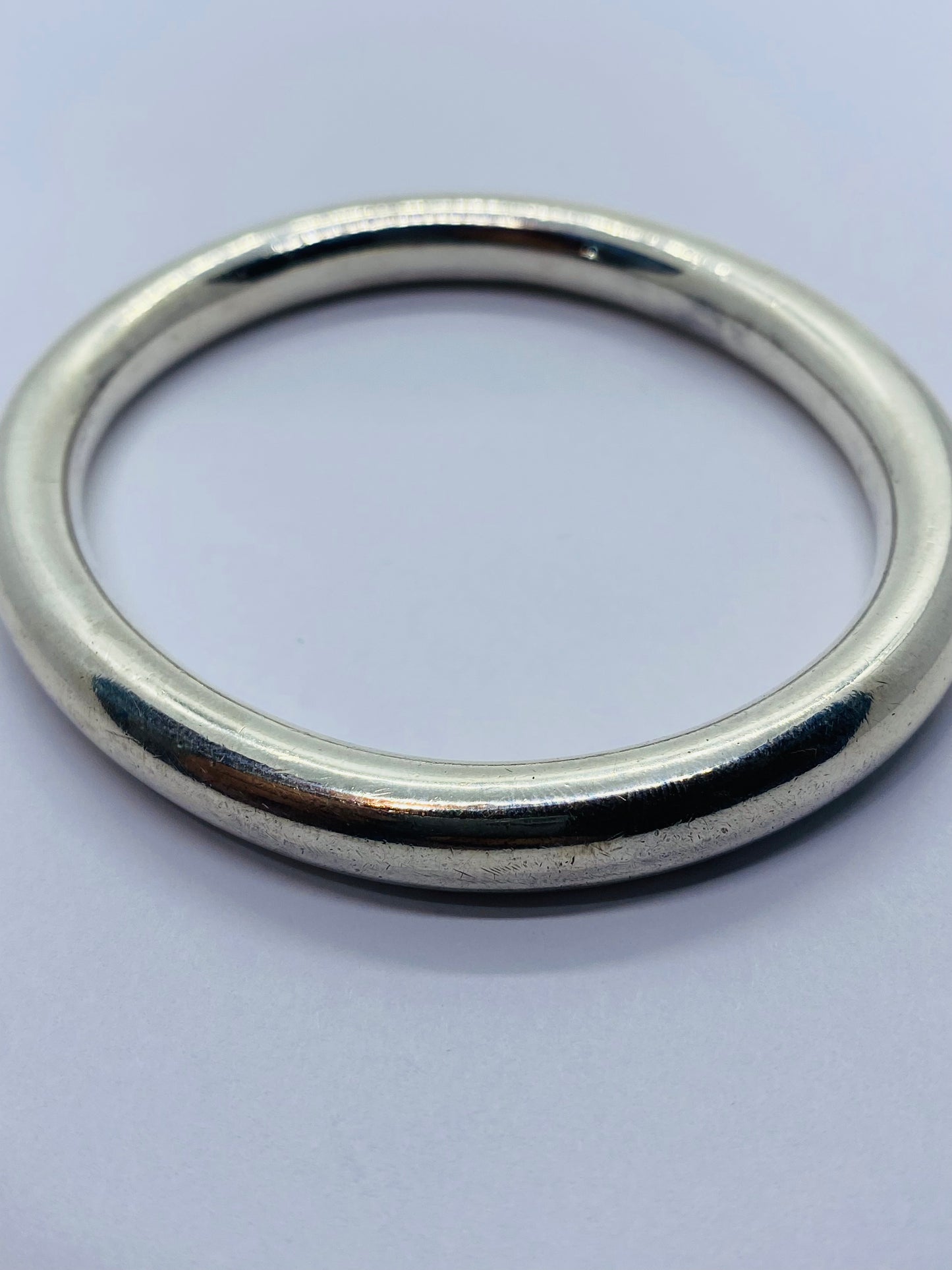 Tiffany & Co. Round Tube Oval Classic Bangle Brace 7 1/4” Bracelet