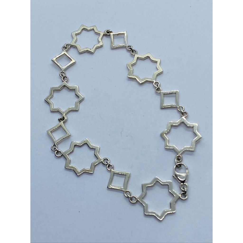Tiffany & Co Silver Paloma Picasso Marrakesh Star Link 7.25" Chain Bracelet Rare