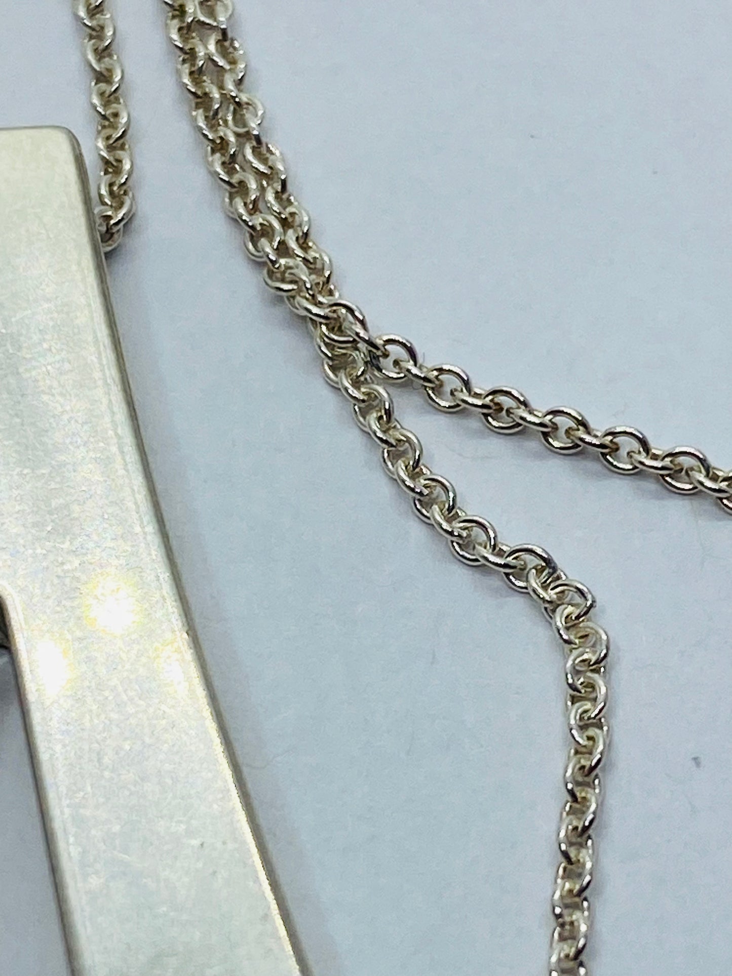 Tiffany & Co. Out of Retirement Large Loop Pendant Sterling Silver 28-30" chain