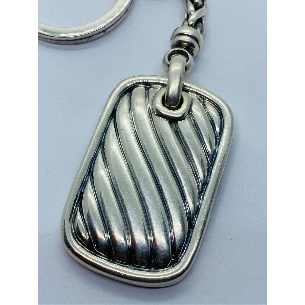 Authentic David Yurman Sterling Silver Keychain - Original - RARE