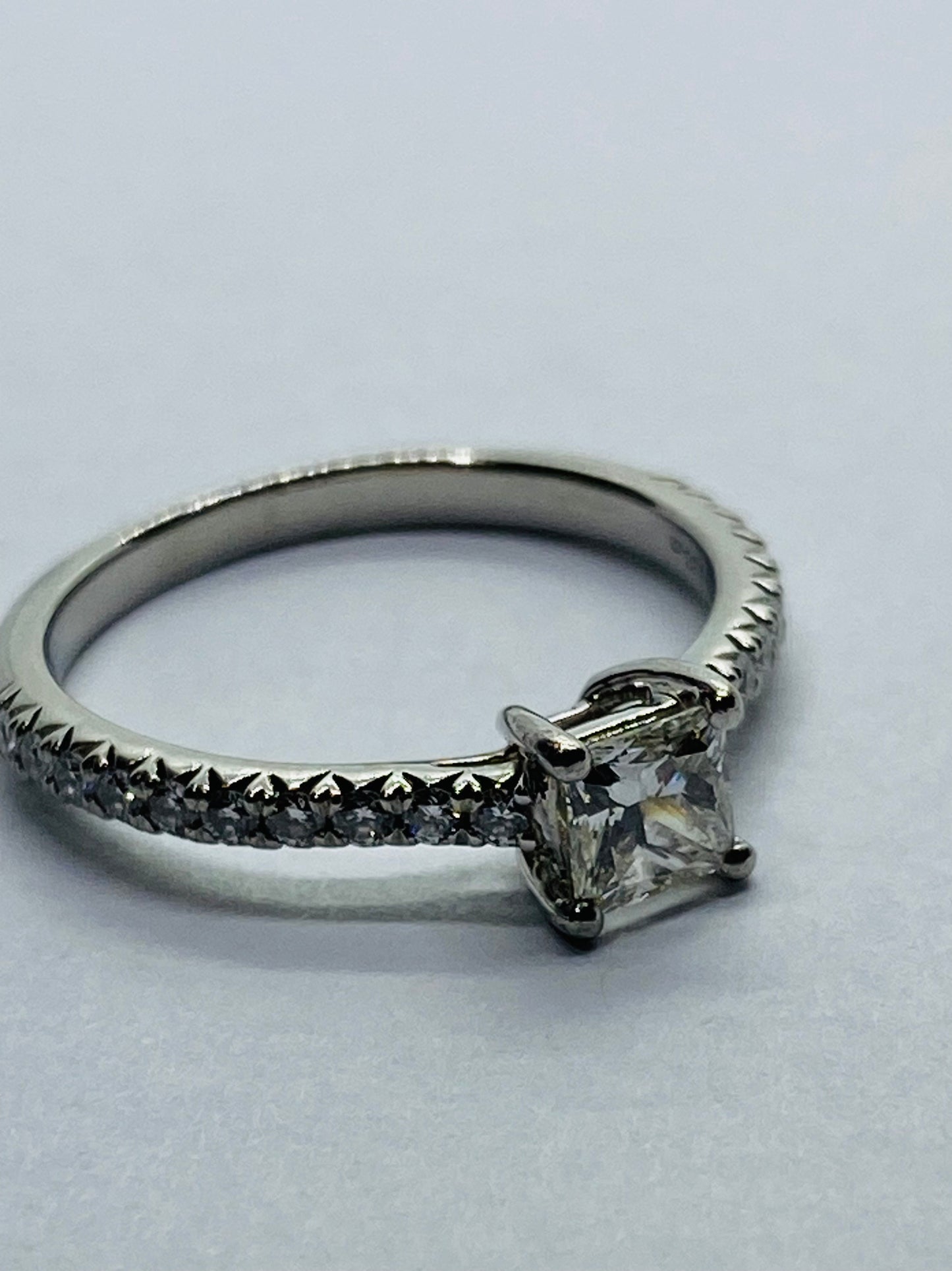 Tiffany & Co. Novo Princes Diamond Engagement Ring  Platinum