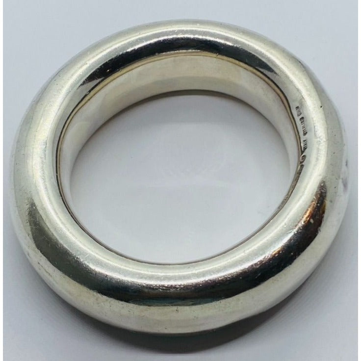 TIFFANY & CO STERLING SILVER ELSA PERETTI (1981) BANGLE DONUT Bracelet