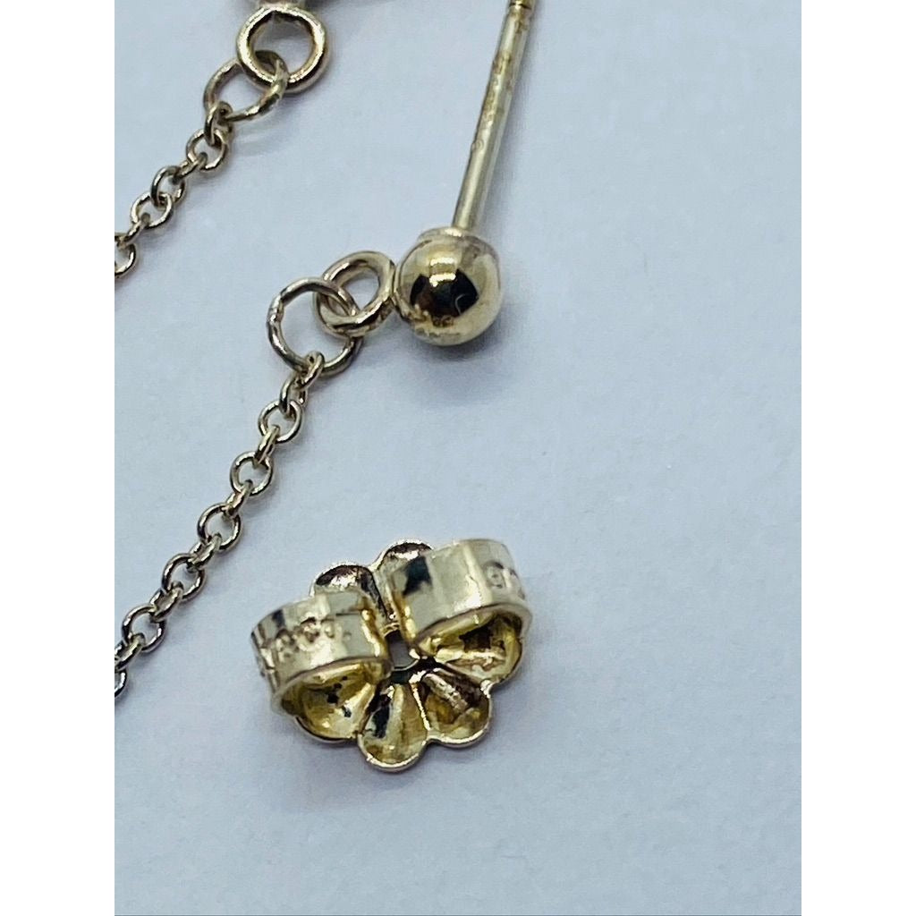 Tiffany 7 Co 925 Pearl Drop Dangle Earrings 6.5mm pearls
