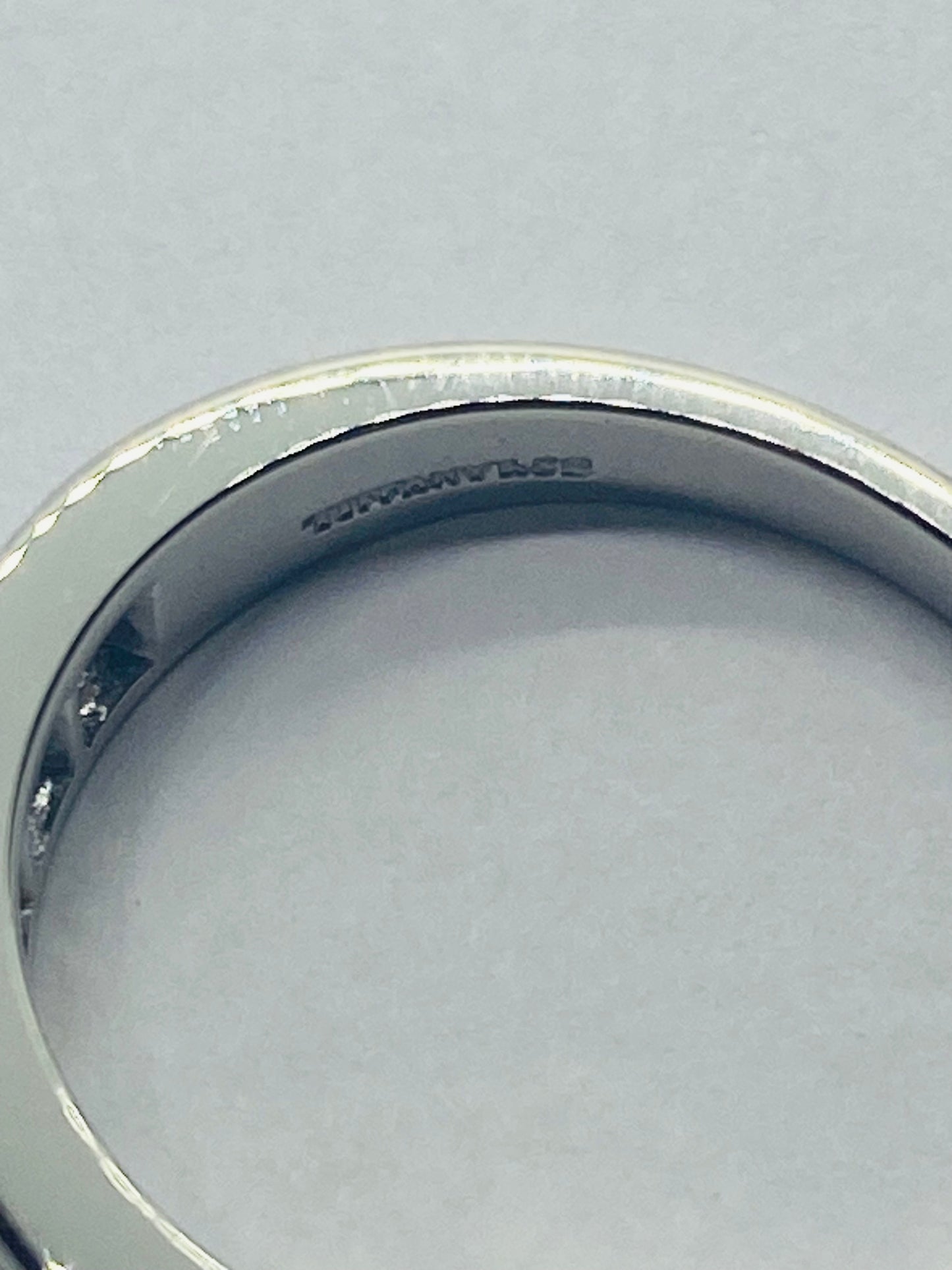 Tiffany & Co. 1.40CT  7 Diamond Platinum Square Cut Wedding Band Ring Size 9
