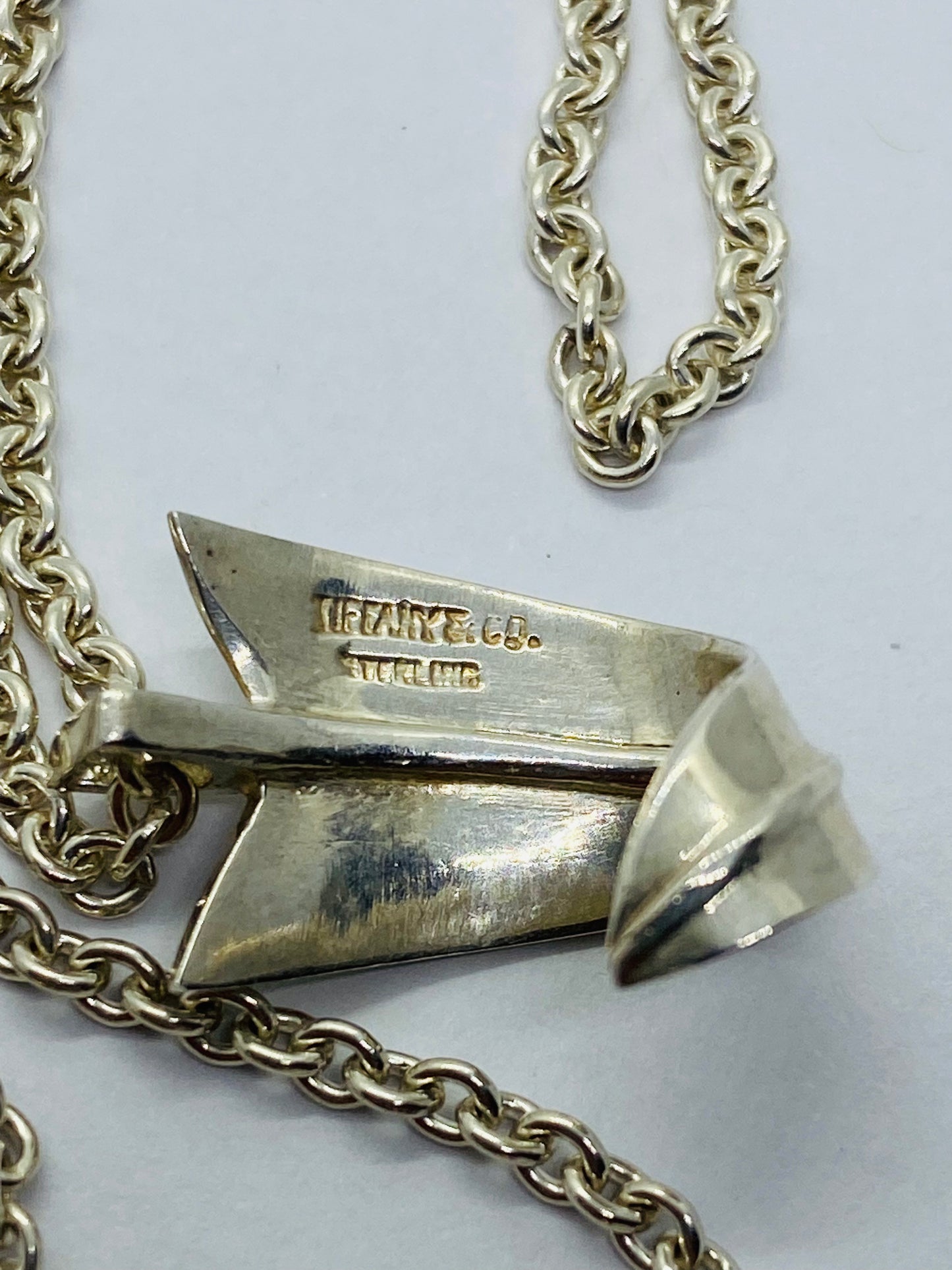 Tiffany & Co. Angela Cummings Sterling Curved Arrow Necklace And Bracelet Set