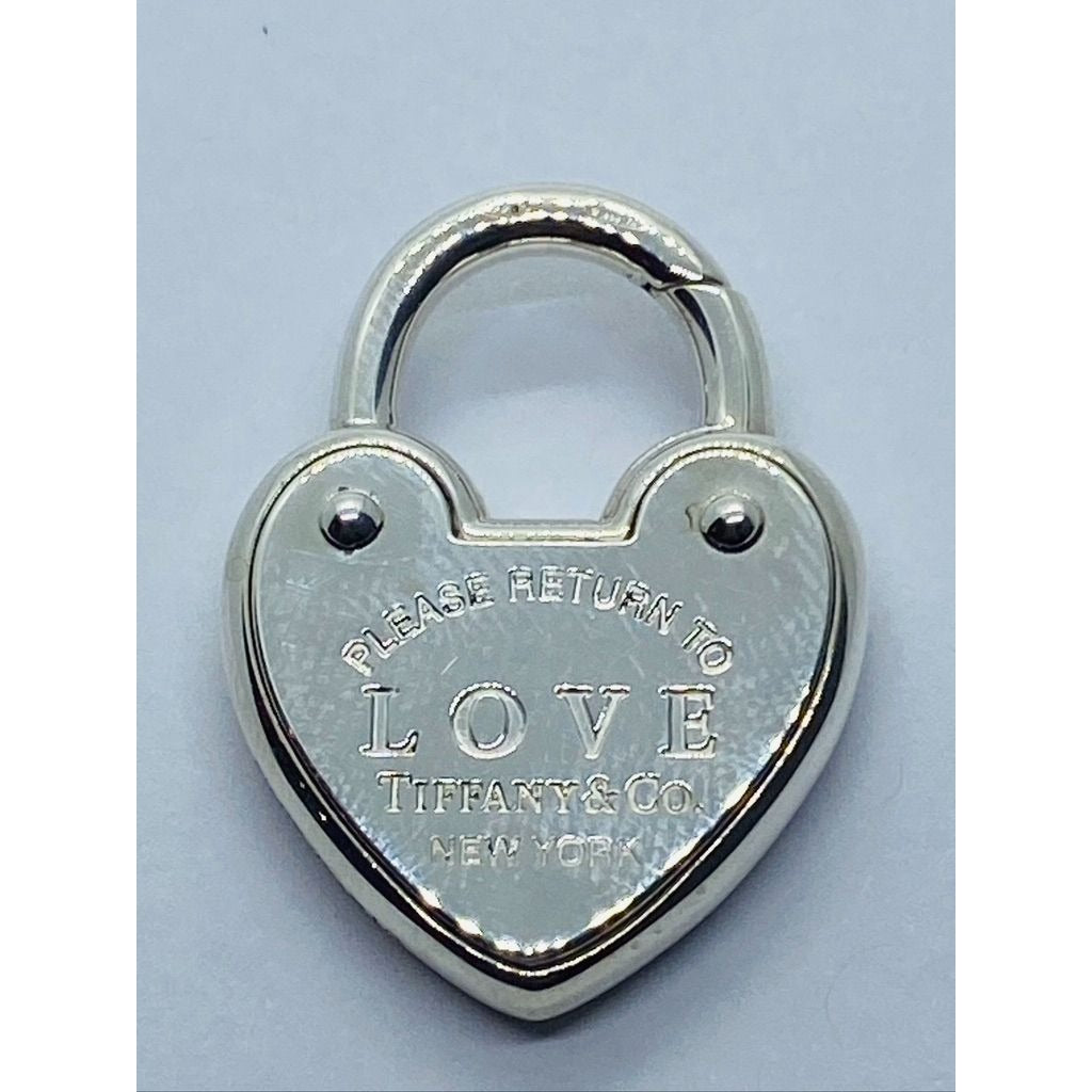 Tiffany & Co. Sterling Silver 'Return To Tiffany LOVE Heart Padlock Pendant