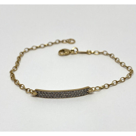 Monica Rich Kossan Carpe Diem Diamond18K Gold Bracelet- Retail $1925